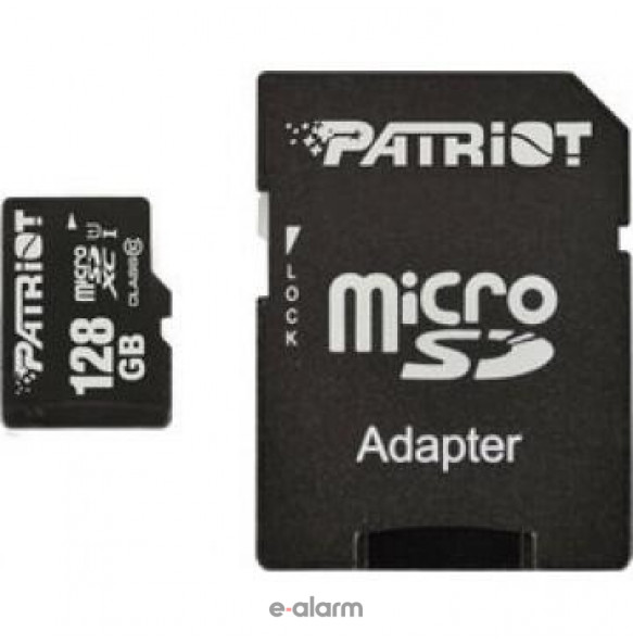 MICRO PATRIOT 128GB Κάρτα μνήμης Patriot σειράς LX κατάλληλη για κάμερες ΙΡ WESTERN-DIGITAL Κάρτες μνήμης